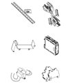 Communications interface and mounting hardware kit required to use GRX-TVM2