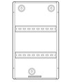 panel de 17" para módulos de poder de riel DIN