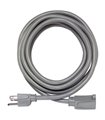 15A 14AWG Extension Cord, 10 Ft, Grey