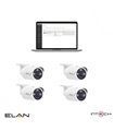 Kit Licencia ELAN NVR + 4 Cámaras Elan