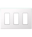 Placa Glass Faceplate LFGR 3 CWH 